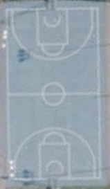 Ilmakuva Arabianrannan koriskentästä